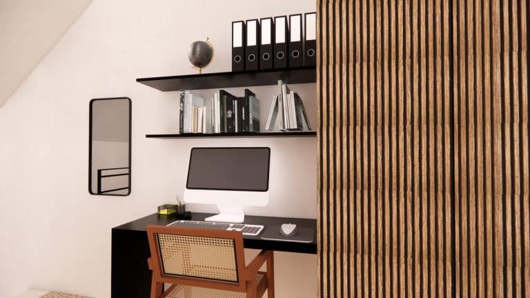 Espace bureau petite surface en mezzanine