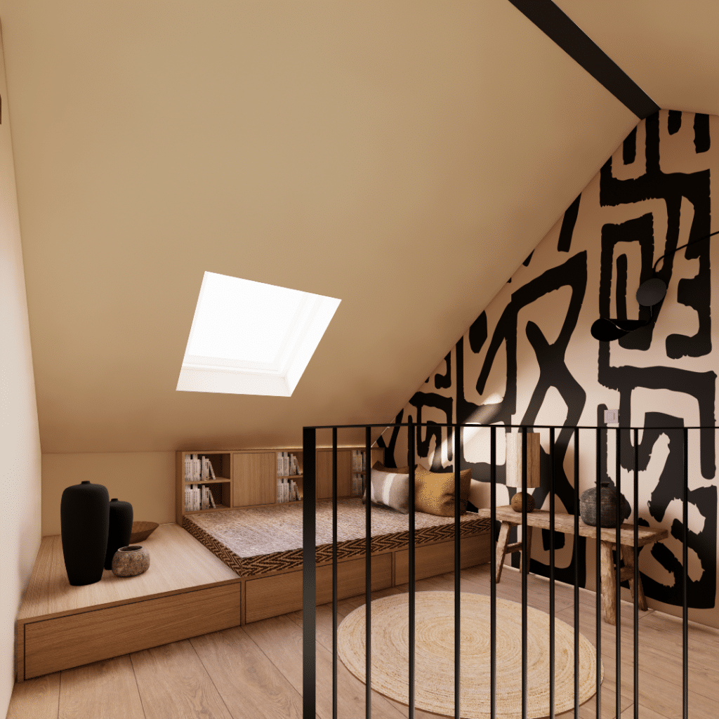 Amenagement et décoration de combles d'une maison
